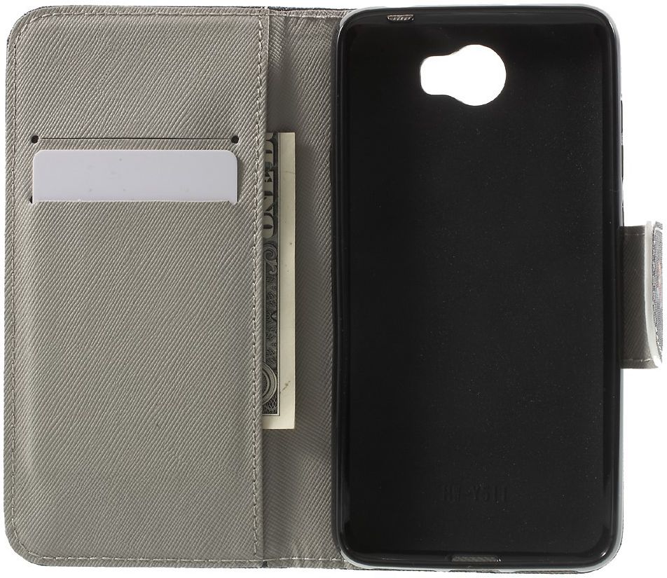 Huawei Y6 II Compact Portemonnee Hoesje Don't Touch afbeelding 2