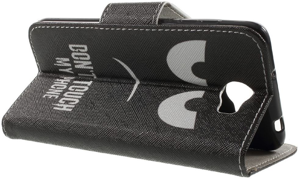Huawei Y6 II Compact Portemonnee Hoesje Don't Touch afbeelding 4