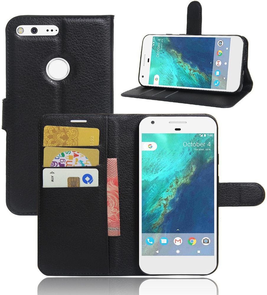 Google Pixel Portemonnee Hoesje Zwart afbeelding 5