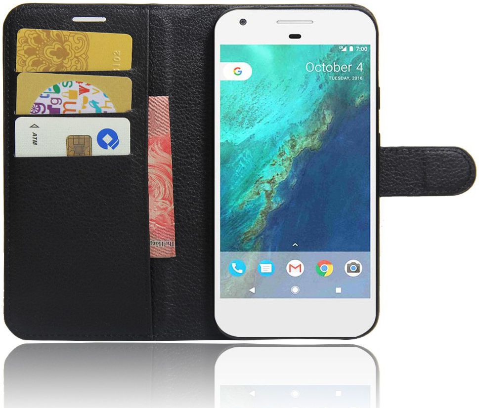 Google Pixel Portemonnee Hoesje Zwart afbeelding 1