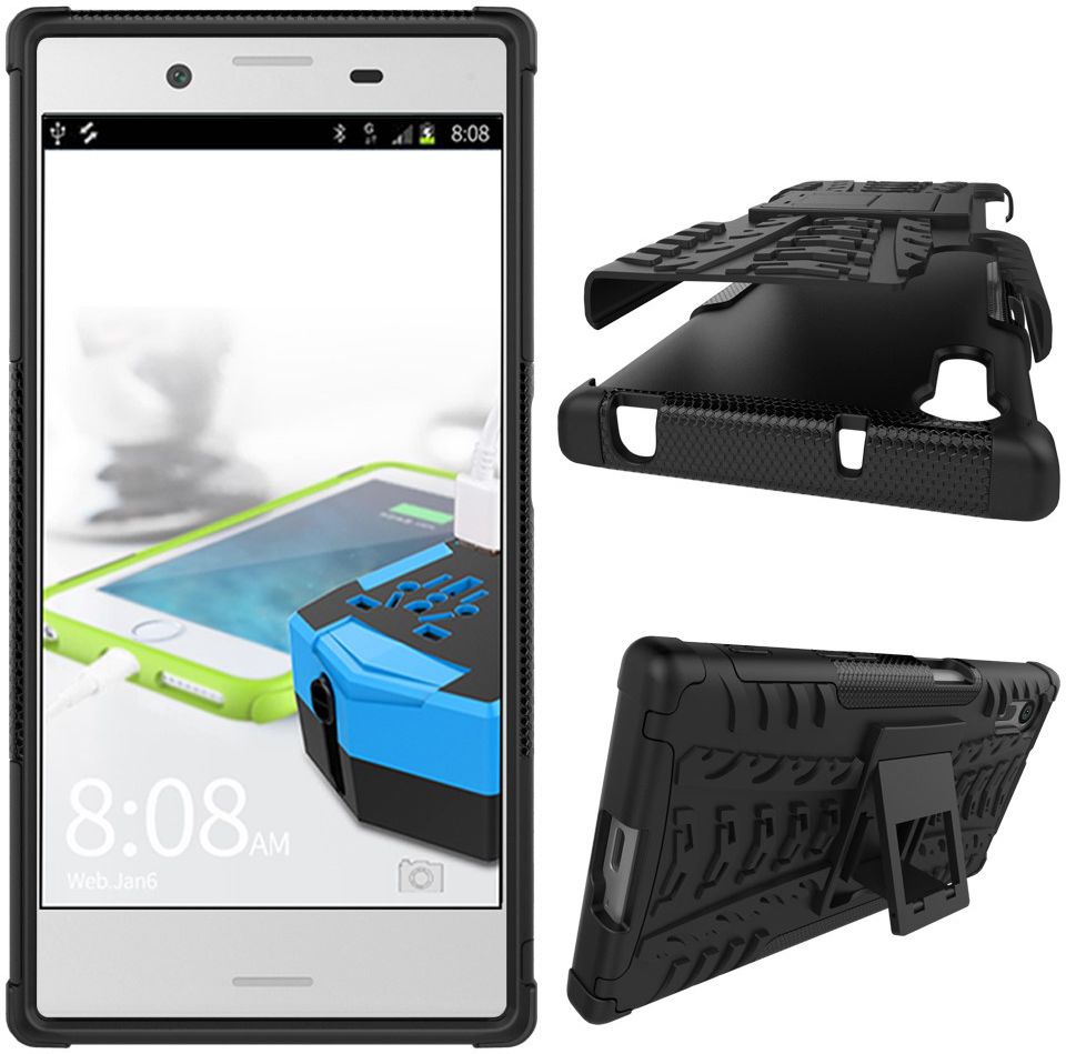 Hybride Sony Xperia XZ / XZs Hoesje Zwart afbeelding 2