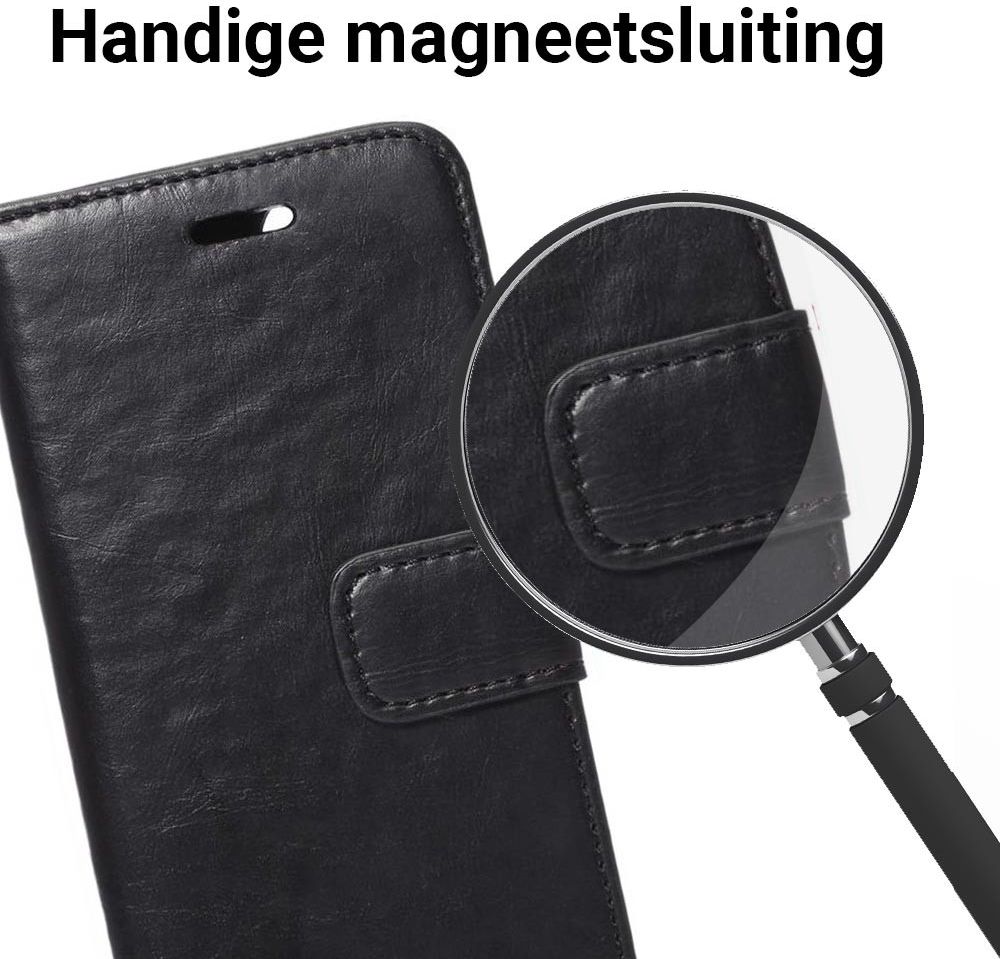 Apple iPhone 7 / 8 Book Cover Hoesje Zwart afbeelding 3