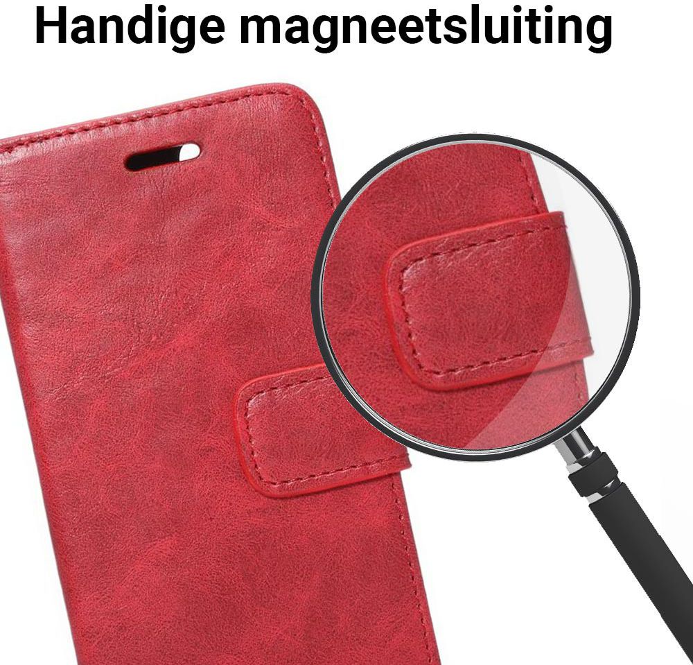 Apple iPhone 7 / 8 Book Cover Hoesje Rood afbeelding 3