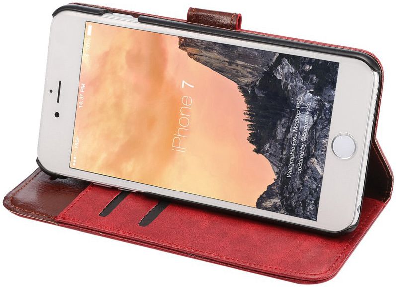 Apple iPhone 7 / 8 Book Cover Hoesje Rood afbeelding 11