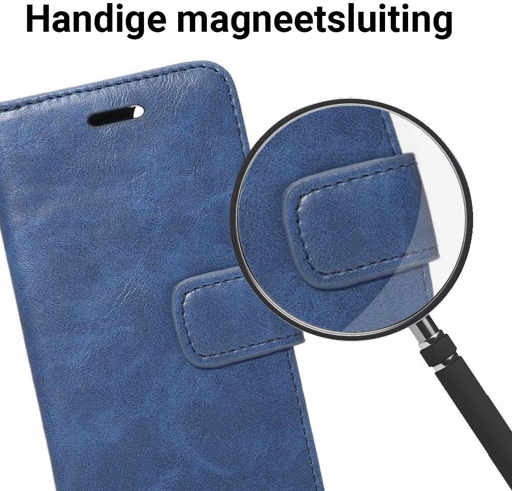 Apple iPhone 7 / 8 Book Cover Hoesje Blauw afbeelding 4