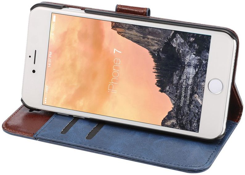 Apple iPhone 7 / 8 Book Cover Hoesje Blauw afbeelding 12