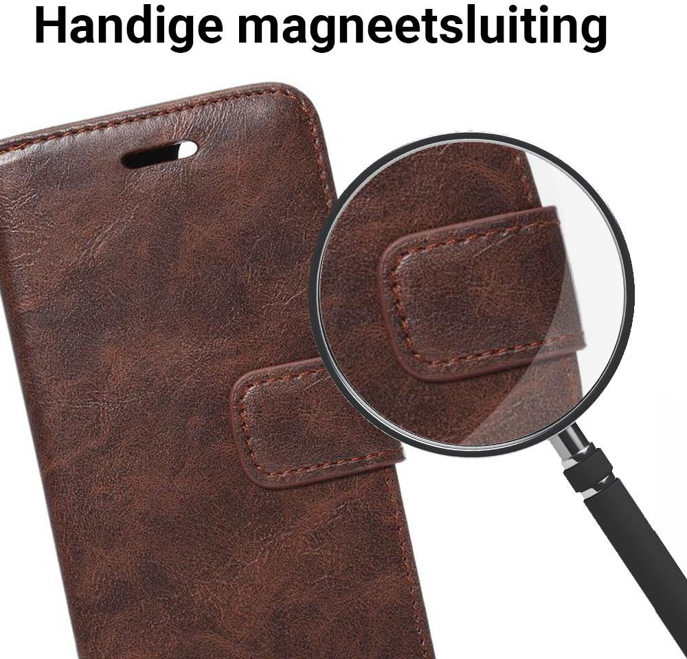 Apple iPhone 7 / 8 Book Cover Hoesje Coffee afbeelding 4