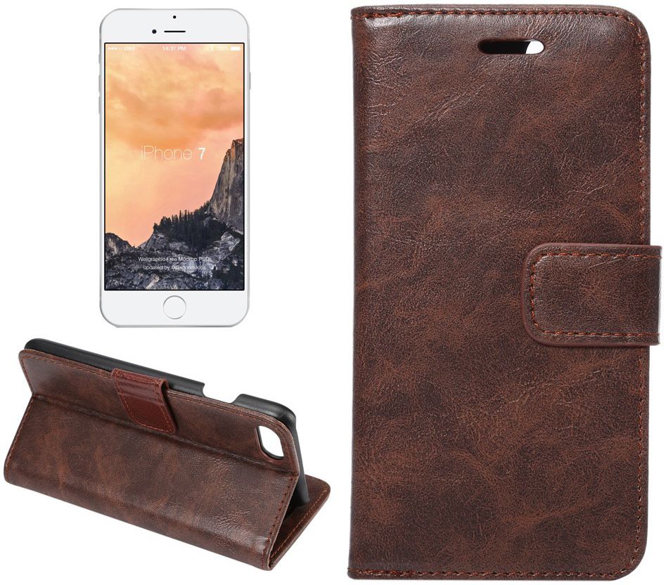 Apple iPhone 7 / 8 Book Cover Hoesje Coffee afbeelding 6