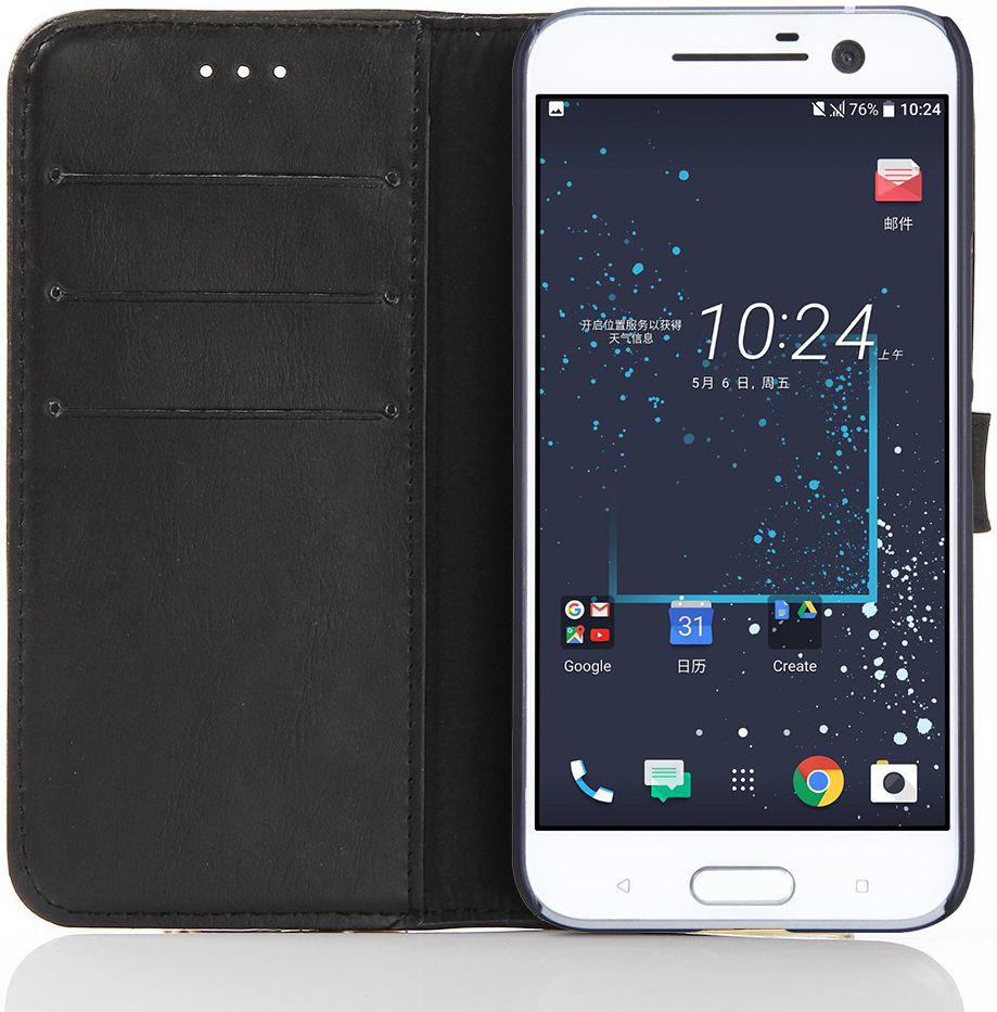 HTC 10 Portemonnee Hoesje Zwart afbeelding 9