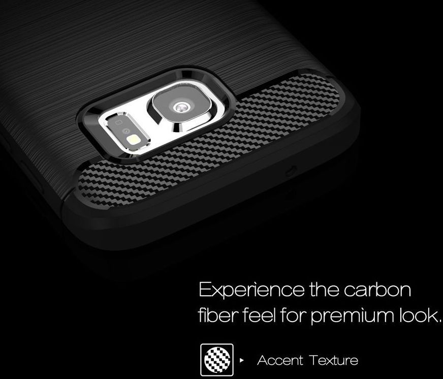 Samsung Galaxy S7 Geborsteld TPU Hoesje Zwart afbeelding 8