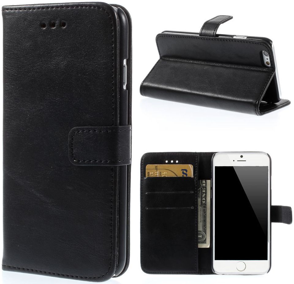 Apple iPhone 6(S) Portemonnee Hoesje Zwart afbeelding 9