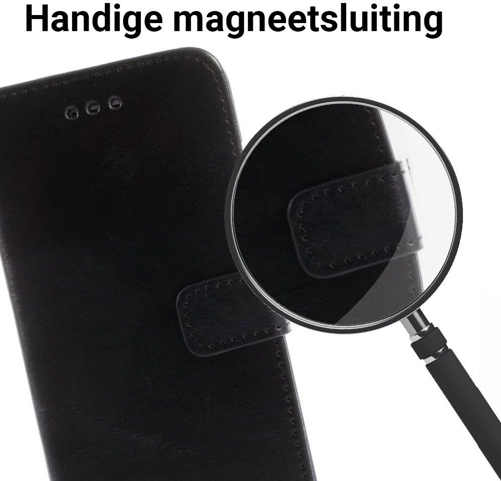 Apple iPhone 6(S) Portemonnee Hoesje Zwart afbeelding 3