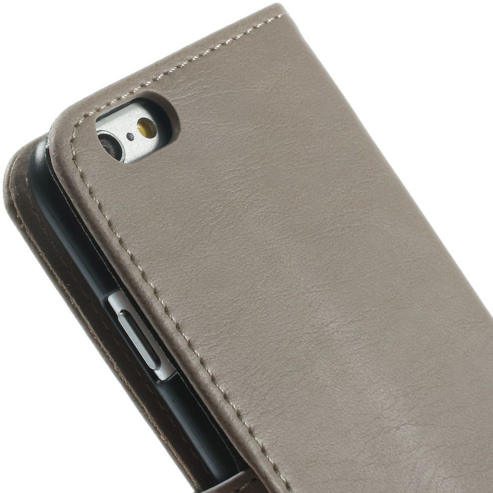 Apple iPhone 6(S) Portemonnee Hoesje Grijs afbeelding 7