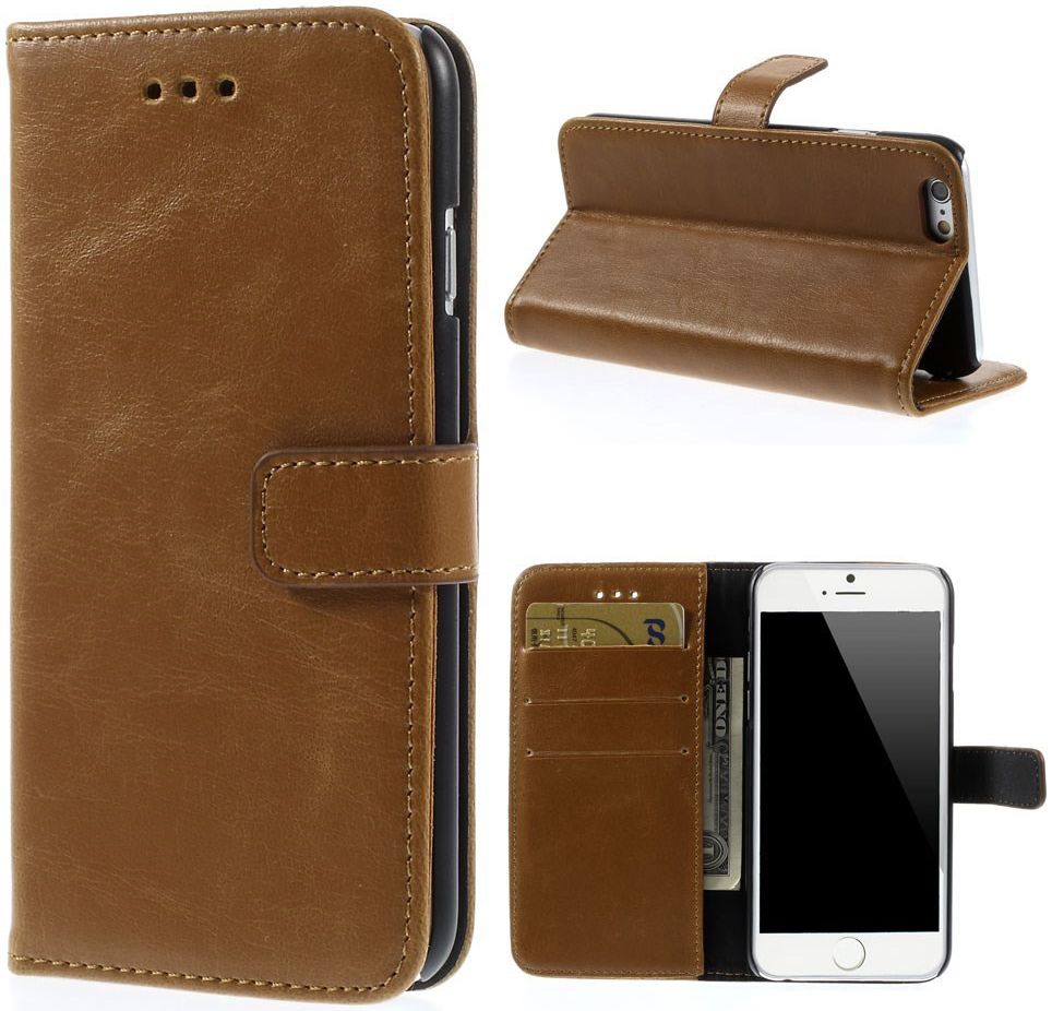 Apple iPhone 6(S) Portemonnee Hoesje Bruin afbeelding 6