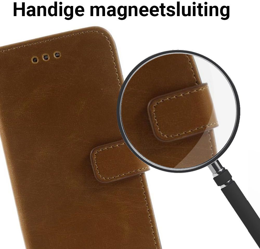 Apple iPhone 6(S) Portemonnee Hoesje Bruin afbeelding 3