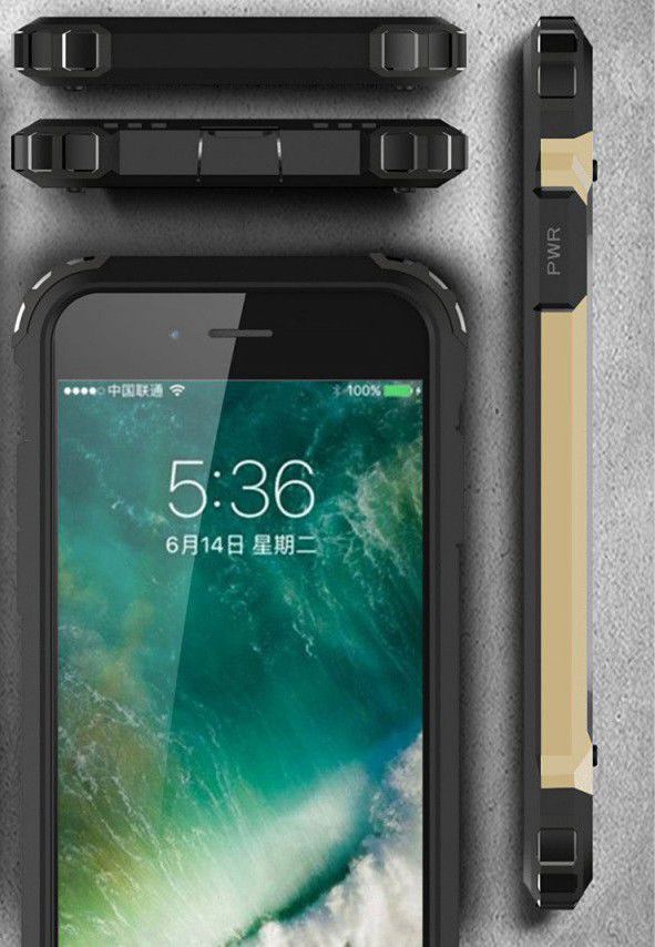 Hybride Apple iPhone 7 Plus / 8 Plus Hoesje Zwart afbeelding 5
