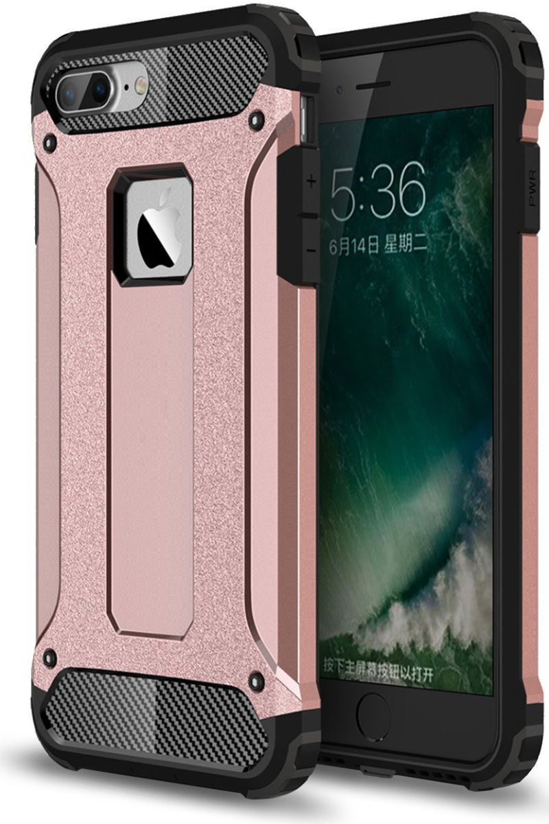 Hybride Apple iPhone 7 Plus / 8 Plus Hoesje Roze afbeelding 1