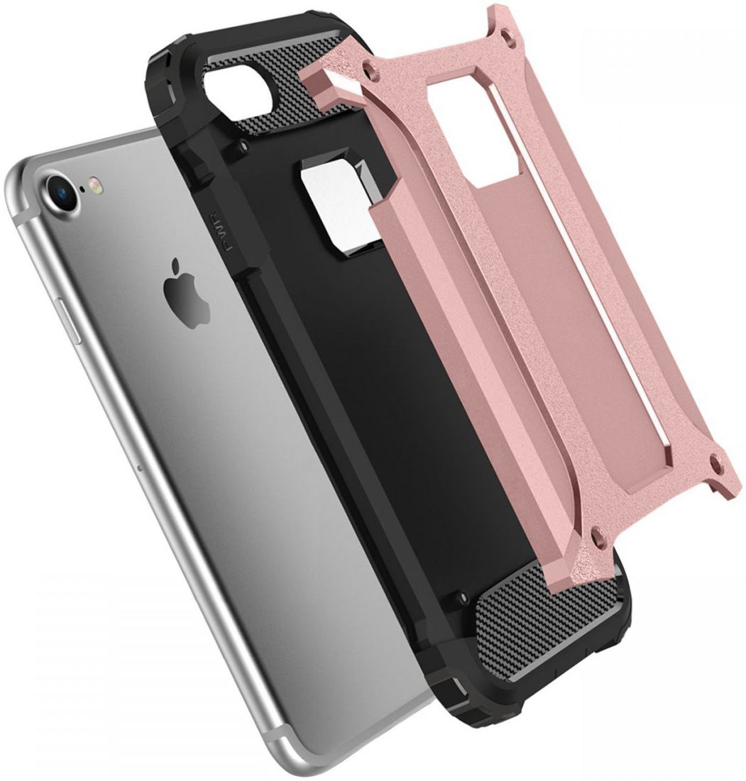 Hybride Apple iPhone 7 Plus / 8 Plus Hoesje Roze afbeelding 3