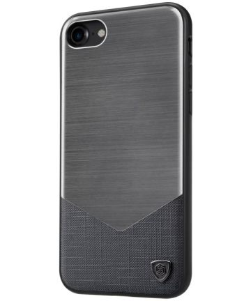 Nillkin Luxe Hybride Aluminium Hoesje iPhone 7 / 8 Zwart Hoesjes