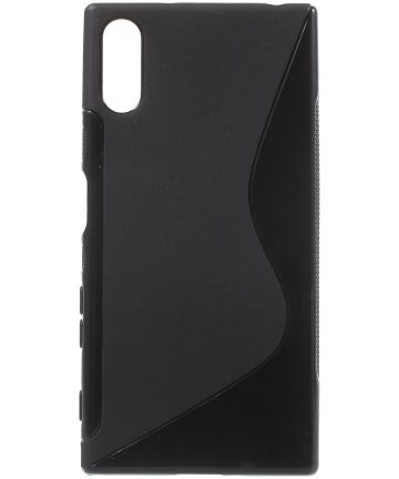 Sony Xperia XZ / XZs S-Shape TPU Hoesje Zwart Hoesjes