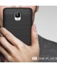 OnePlus 3T / 3 Geborsteld TPU Hoesje Zwart