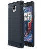 Geborsteld OnePlus 3T / 3 Backcover Armor Hoesje TPU Blauw