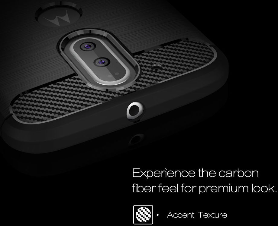 Motorola Moto G4 Geborsteld TPU Hoesje Zwart afbeelding 8