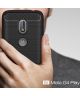 Geborsteld Motorola Moto G4 Play Hoesje Zwart