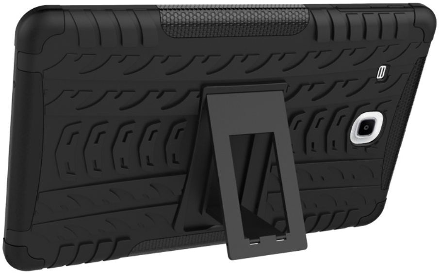 Hybride Samsung Galaxy Tab E (9.6) Back Cover Zwart afbeelding 3