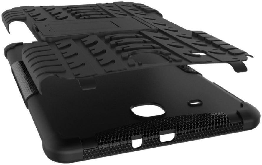 Hybride Samsung Galaxy Tab E (9.6) Back Cover Zwart afbeelding 4