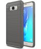 Samsung Galaxy J7 (2016) Geborsteld TPU Hoesje Grijs