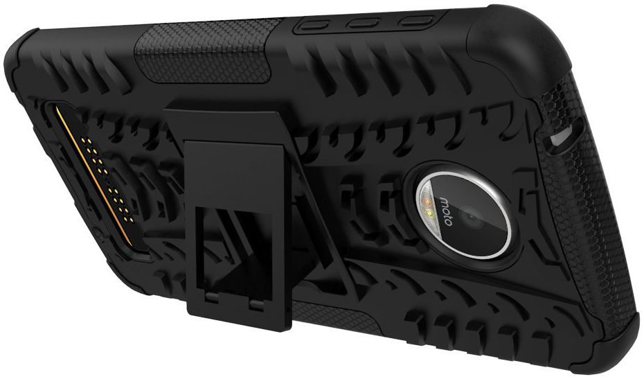 Hybride Motorola Moto Z Play Hoesje Zwart afbeelding 12
