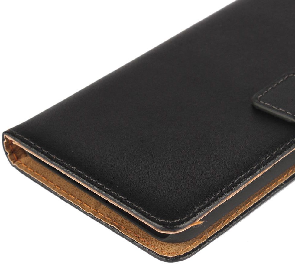 Echt lederen Huawei Y6 II Compact Hoesje Zwart afbeelding 10