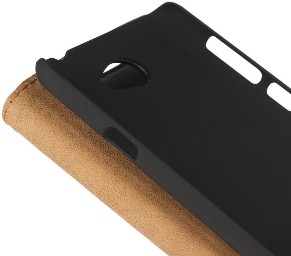 Echt lederen Huawei Y6 II Compact Hoesje Zwart afbeelding 11