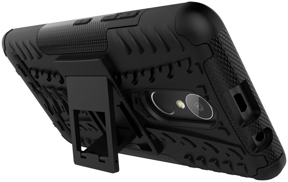Lenovo K6 Hybride Kickstand Hoesje Zwart afbeelding 7