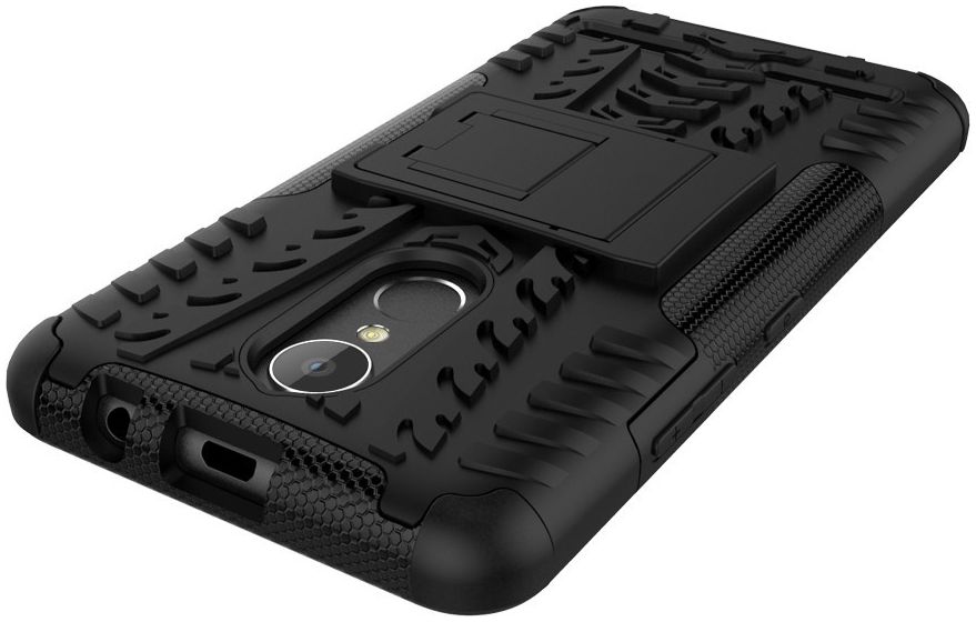 Lenovo K6 Hybride Kickstand Hoesje Zwart afbeelding 9