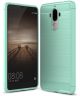Huawei Mate 9 Geborsteld TPU Hoesje Cyaan