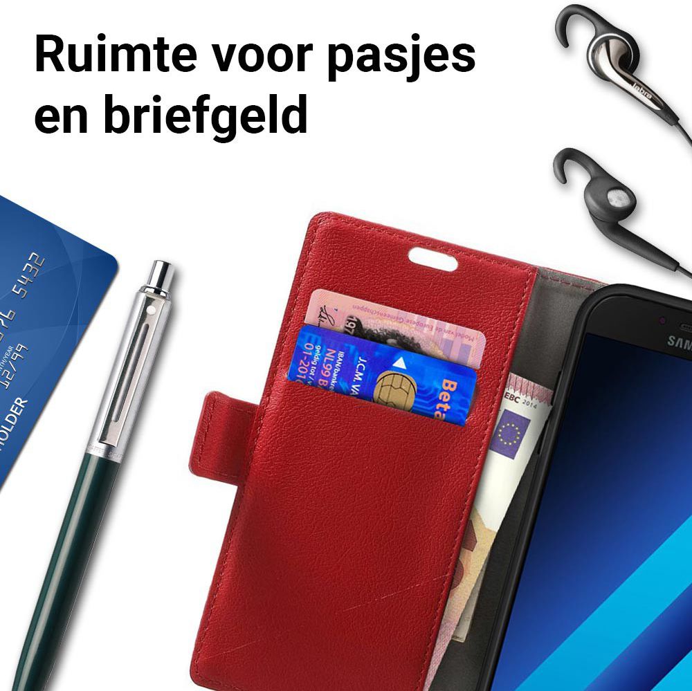 Samsung Galaxy A5 (2017) Wallet Hoesje Rood afbeelding 2