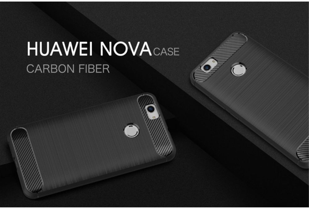 Huawei Nova Geborsteld TPU Hoesje Grijs afbeelding 11