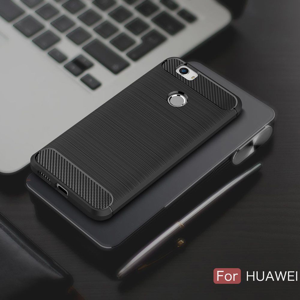 Huawei Nova Geborsteld TPU Hoesje Grijs afbeelding 9