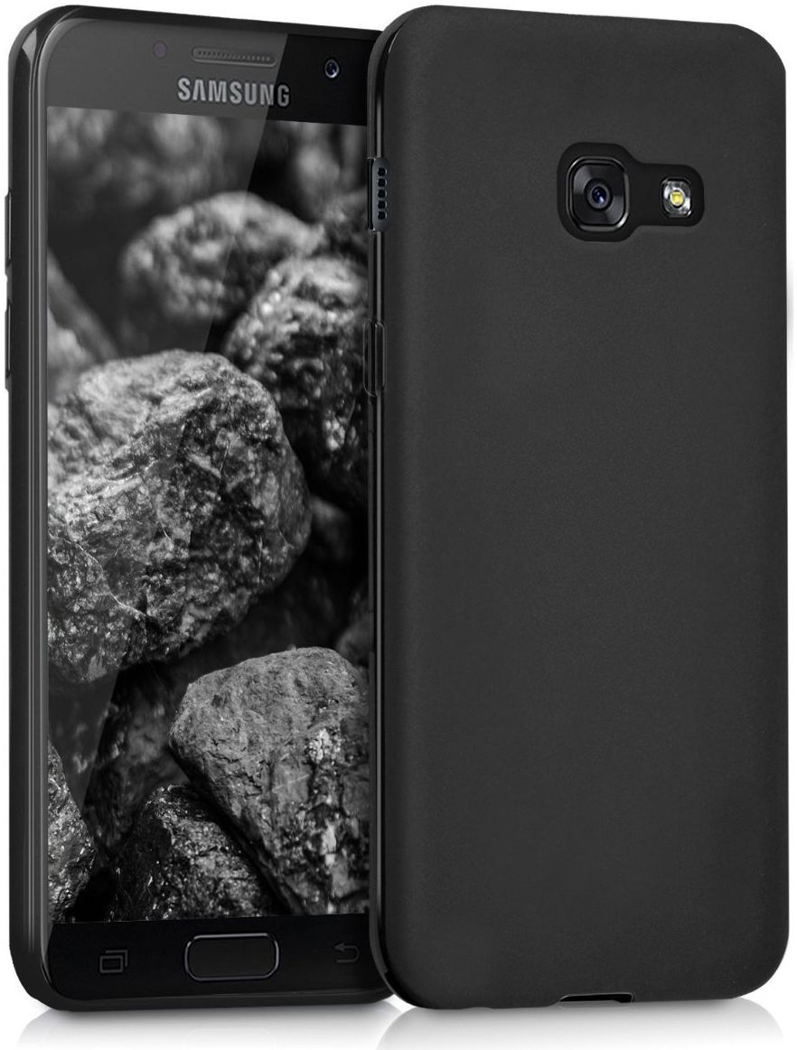 Samsung Galaxy A3 (2017) Frosted TPU Hoesje Zwart afbeelding 3