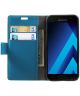 Samsung Galaxy A3 (2017) Stijlvol Portemonnee Hoesje Blauw