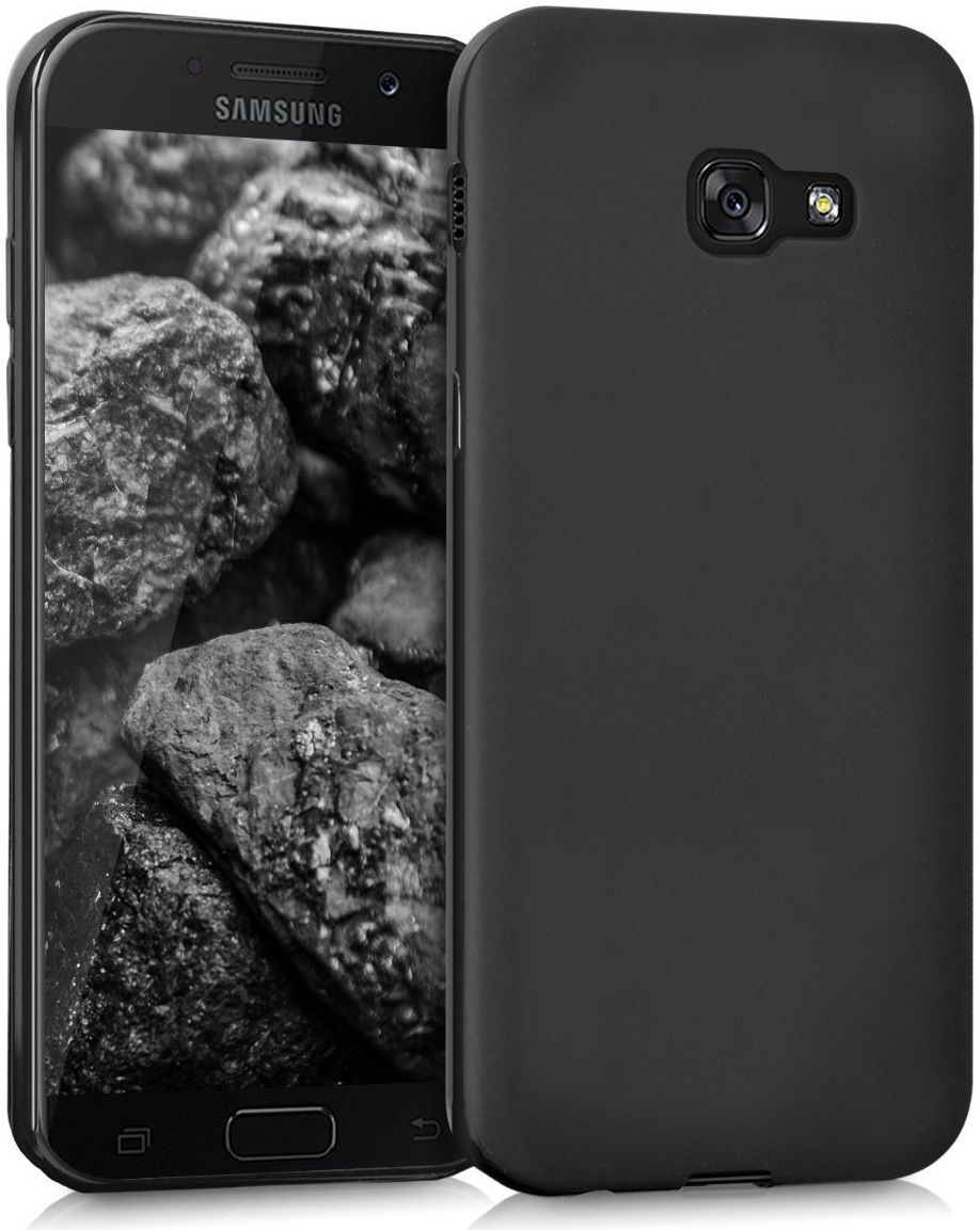 Samsung Galaxy A5 (2017) Frosted TPU Hoesje Zwart afbeelding 3