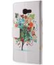 Samsung Galaxy A5 (2017) Portemonnee Print Hoesje Tree Groen