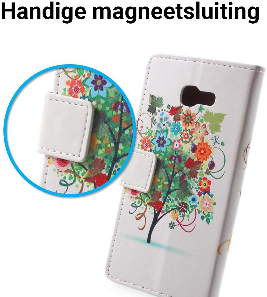 Samsung Galaxy A5 (2017) Portemonnee Print Hoesje Tree Groen afbeelding 3
