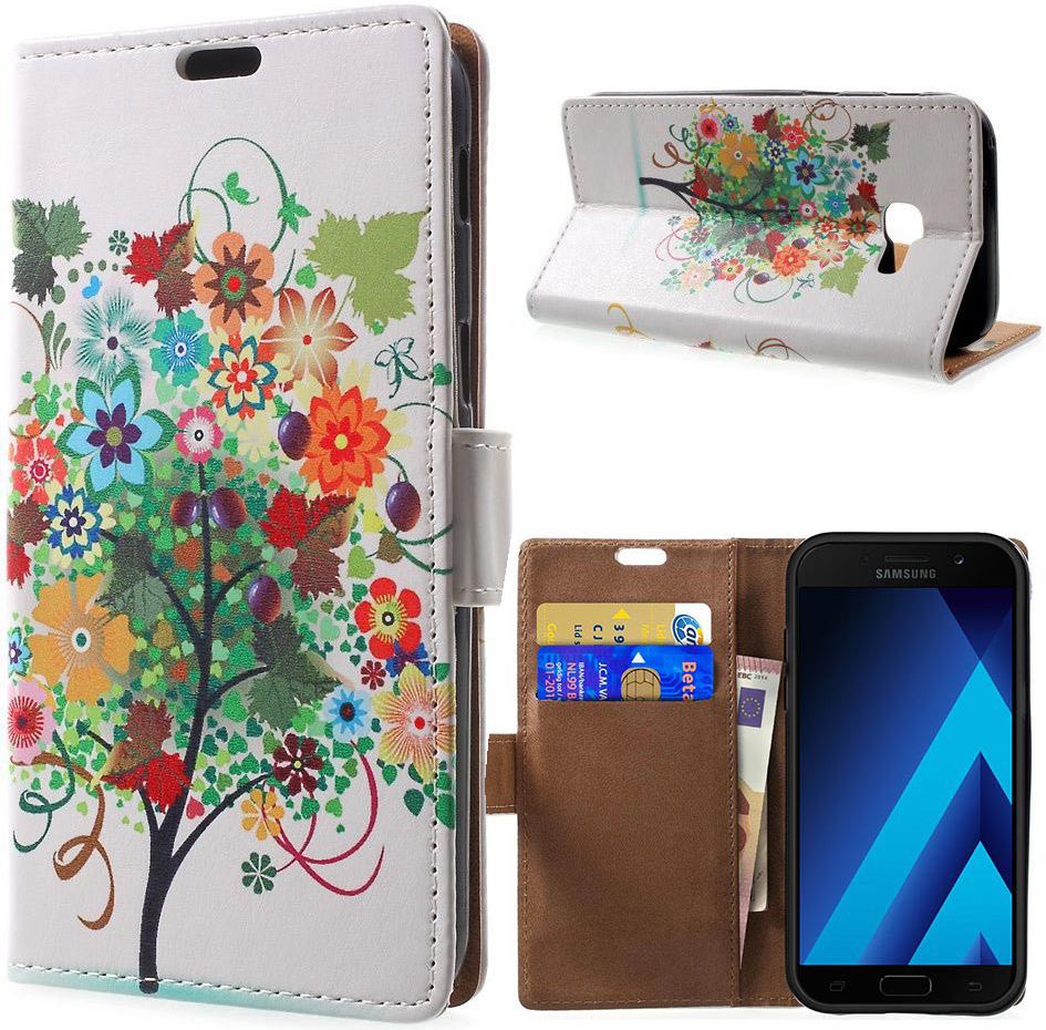 Samsung Galaxy A5 (2017) Portemonnee Print Hoesje Tree Groen afbeelding 9
