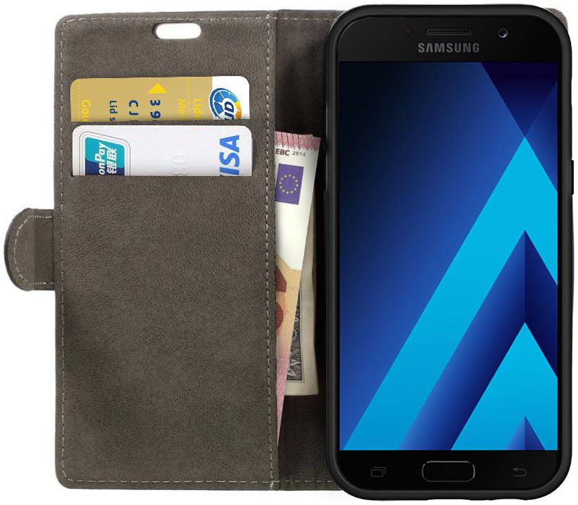 Samsung Galaxy A5 (2017) Portemonnee Hoesje met Standaard Zwart afbeelding 1