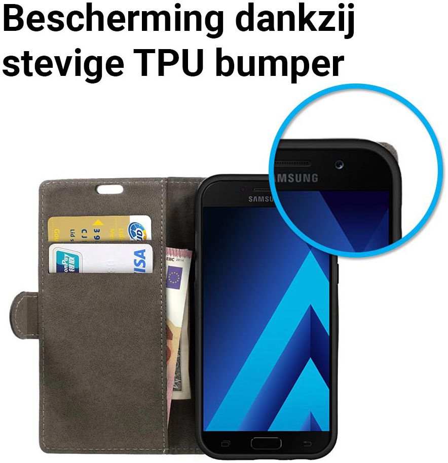 Samsung Galaxy A5 (2017) Portemonnee Hoesje met Standaard Zwart afbeelding 5
