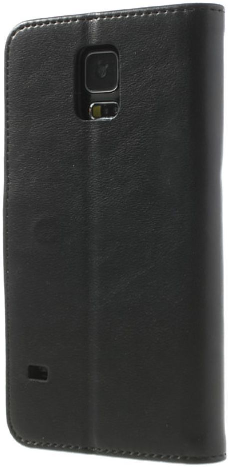 Samsung Galaxy S5 Portemonnee Stand Hoesje Zwart afbeelding 5