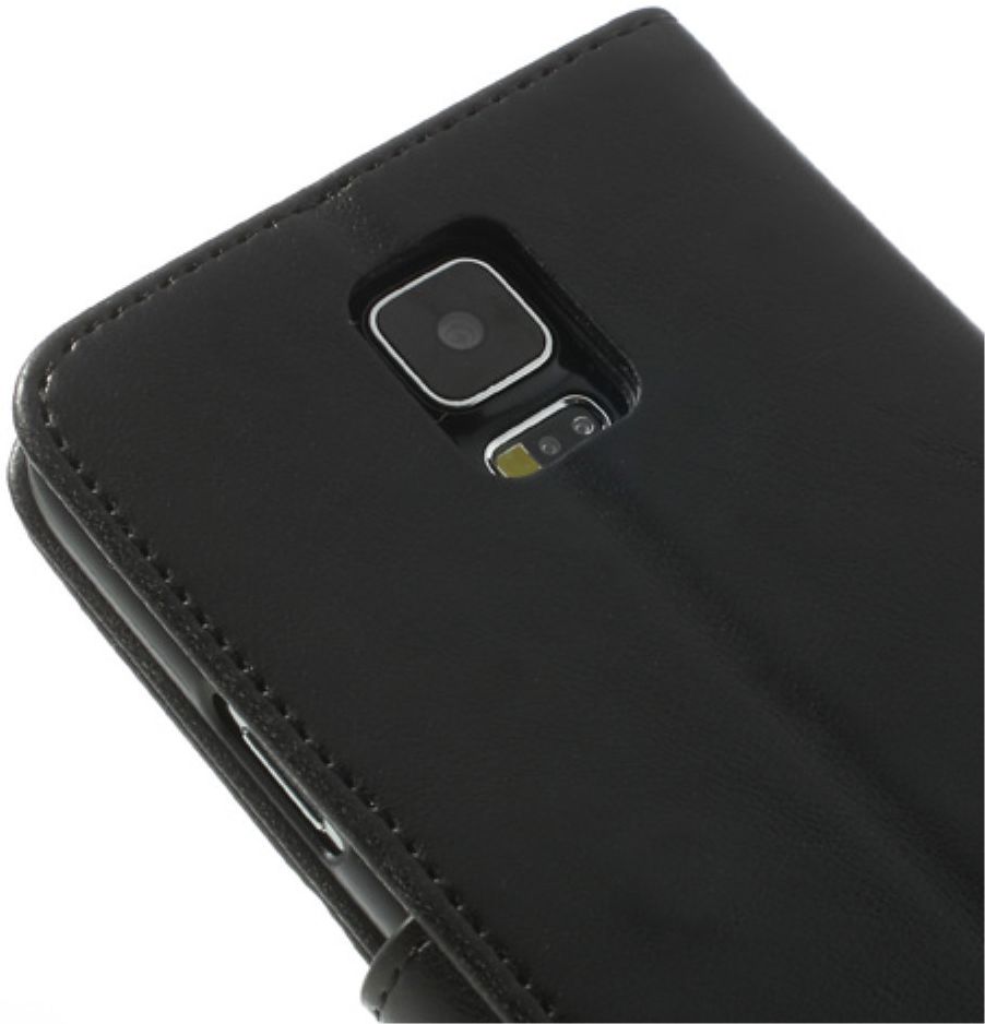 Samsung Galaxy S5 Portemonnee Stand Hoesje Zwart afbeelding 10